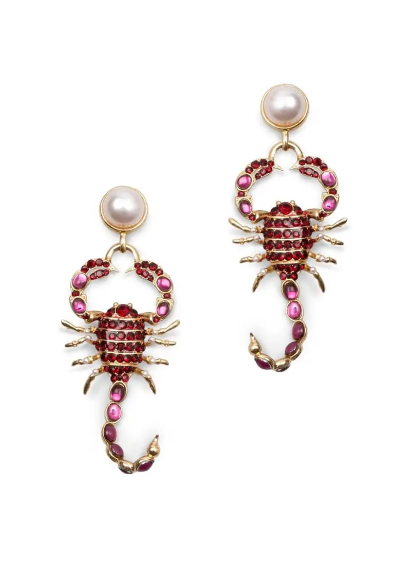Bill Skinner Scorpion Drop Earrings