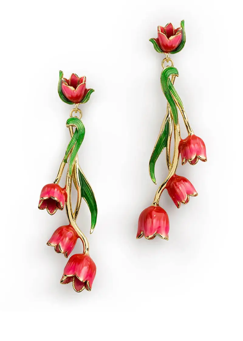 Bill Skinner Tulip Drop Earrings
