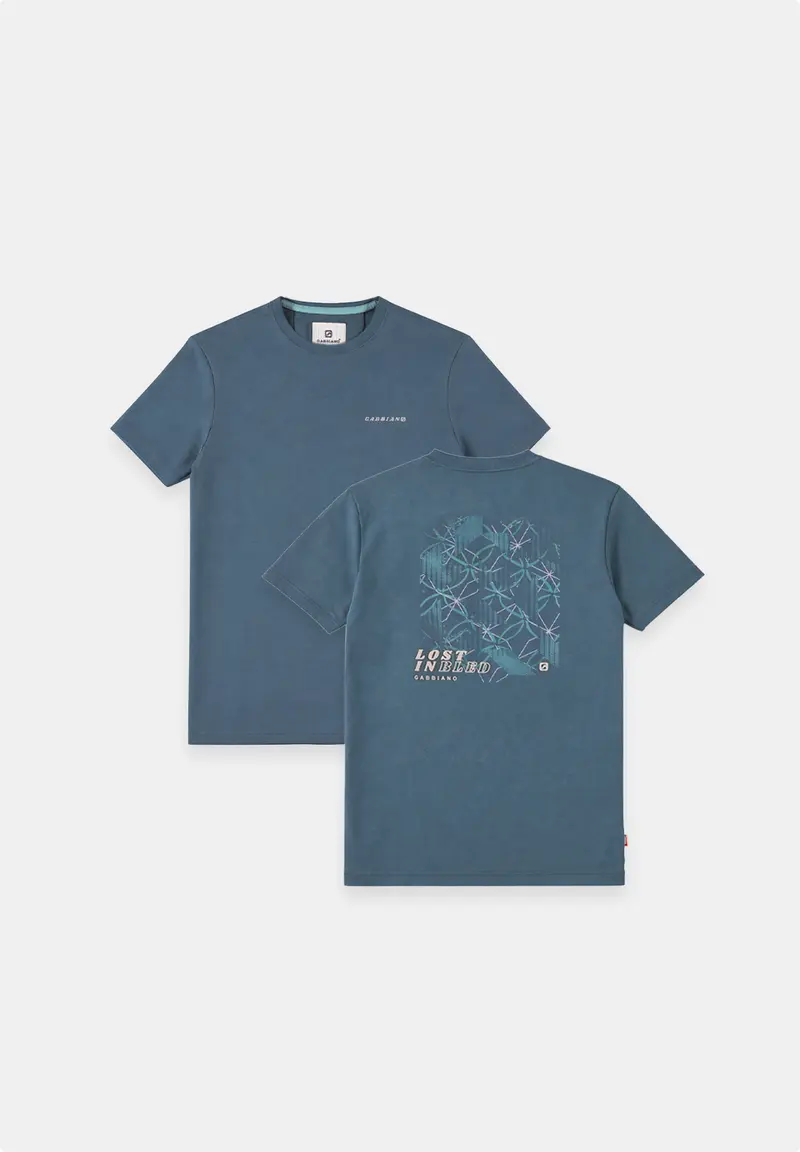 Bistra - Interlock T-shirt met backprint