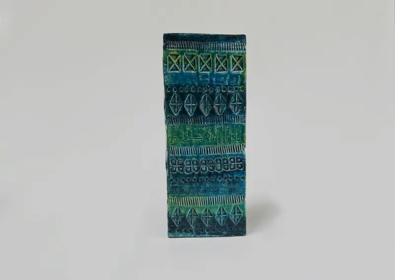 Bitossi Rimini Blu Vase – Aldo Londi, 1960s Italian Stoneware