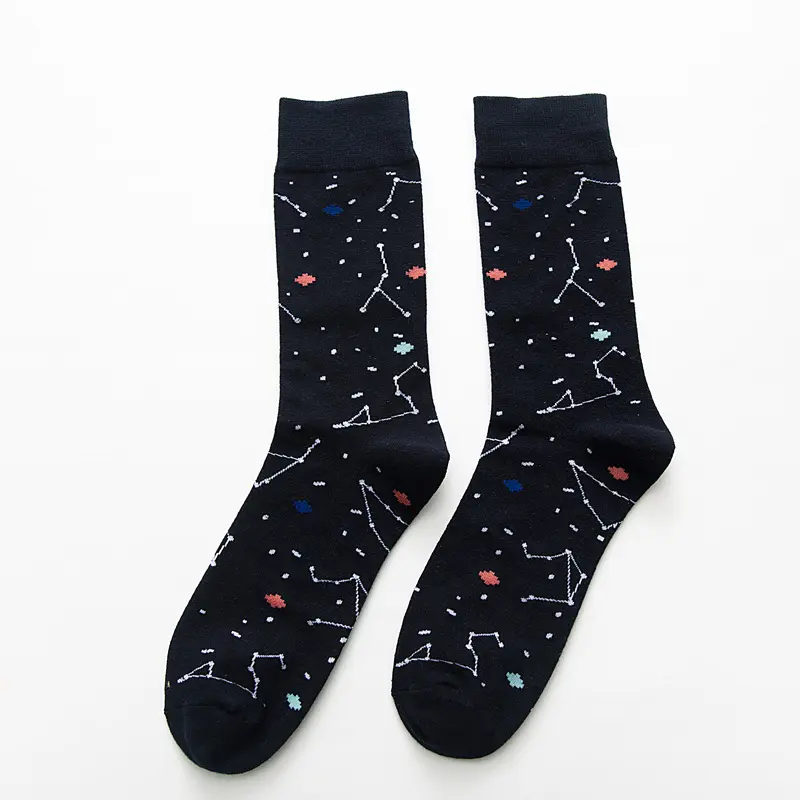 Black Constellation Crew Socks