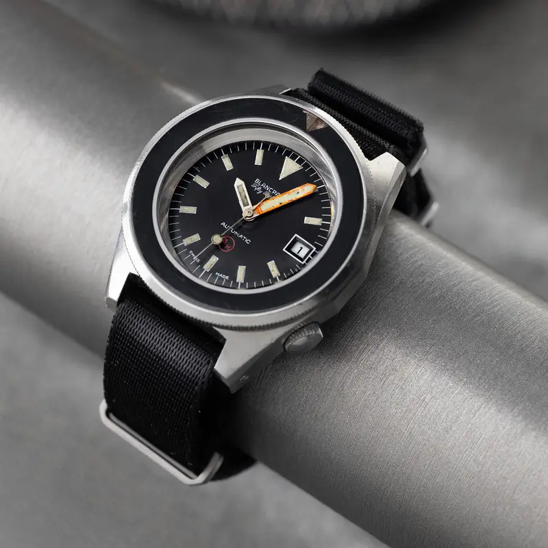 Blancpain Fifty Fathoms seltene 70er Jahre Bundeswehr Kampfschwimmer