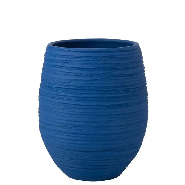 Bloempot Fiesta Keramiek Blauw Large H60cm J-Line
