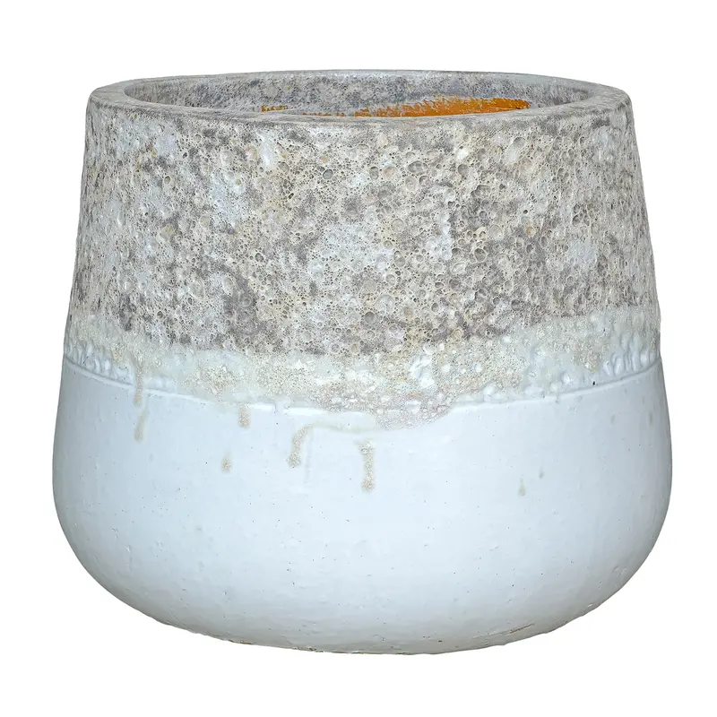 Bloempot Lenz Keramiek Met Structuur Wit Large PTMD