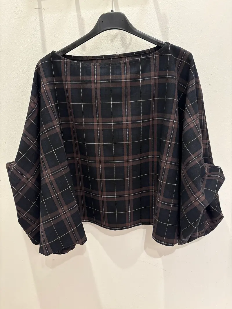 Blouse 28126 Ruit