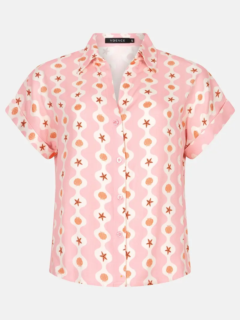 Blouse Tina Pink seashells