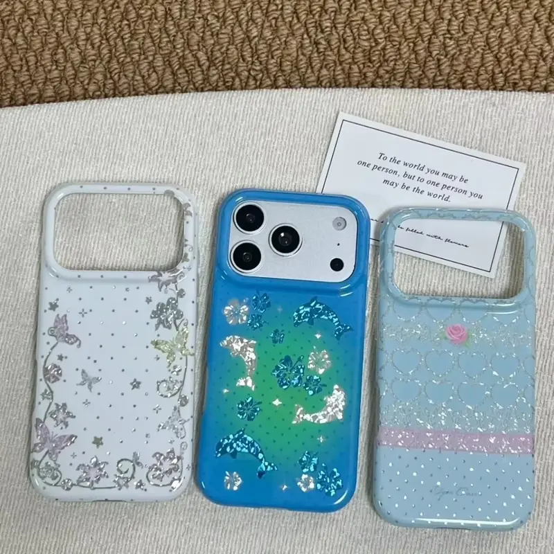 Blue Glitter iPhone Case