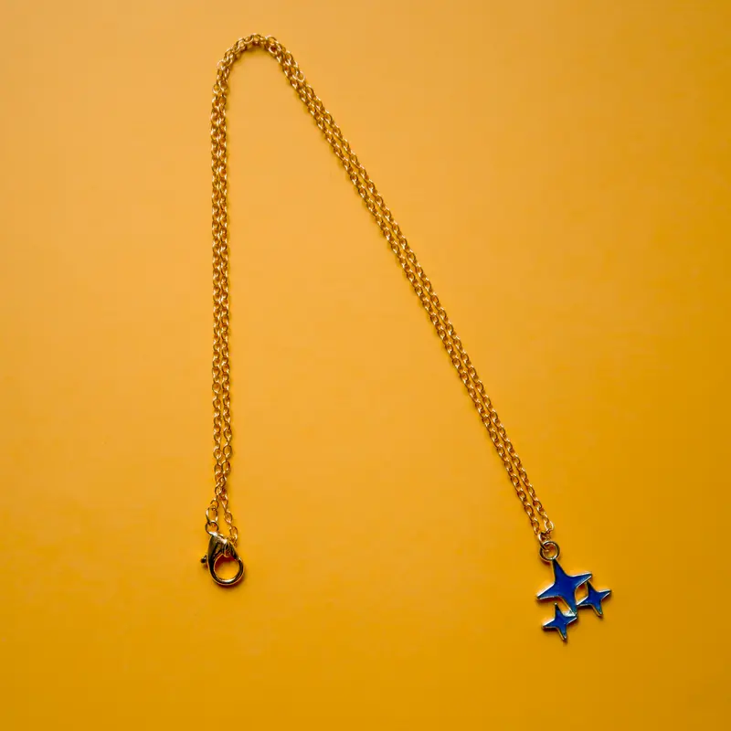 Blue Star Charm Necklace