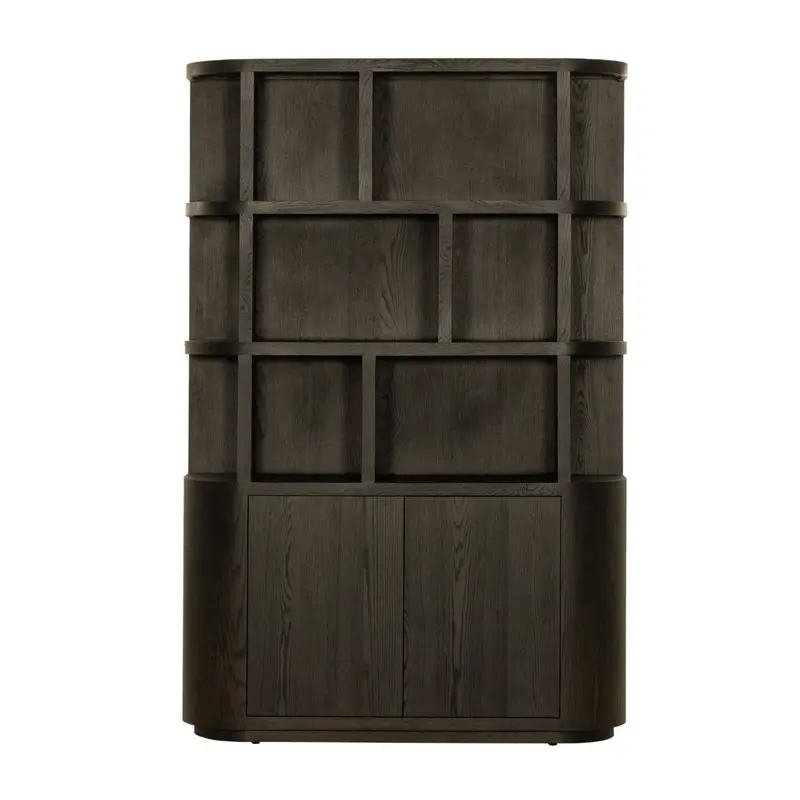 Boekenkast Novero Eiken Espresso 145cm Livingfurn