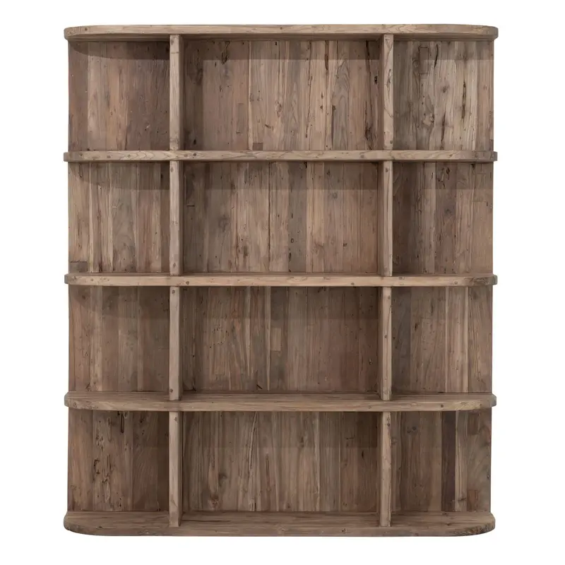 Boekenkast Rush Teakhout Naturel 160cm MUST Living