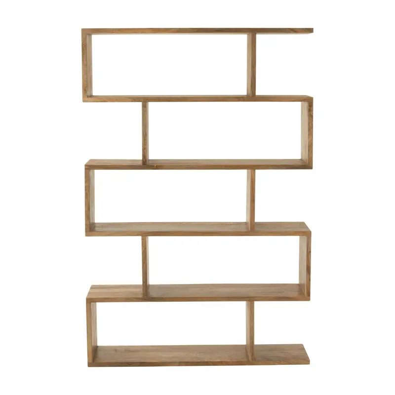 Boekenkast Verticaal Latten Mango Hout Naturel J-Line
