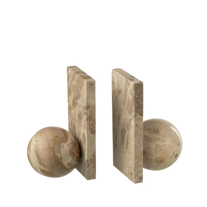 Boekensteun Marmer Beige J-Line