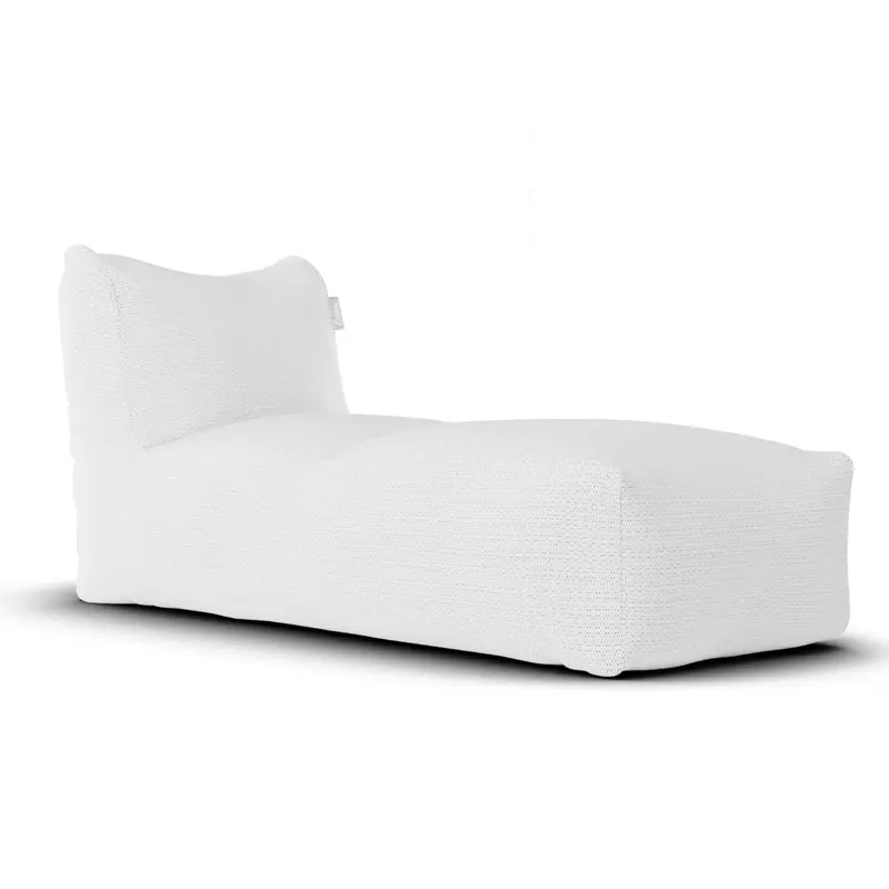 Boho Long Chair White - Laui Lounge