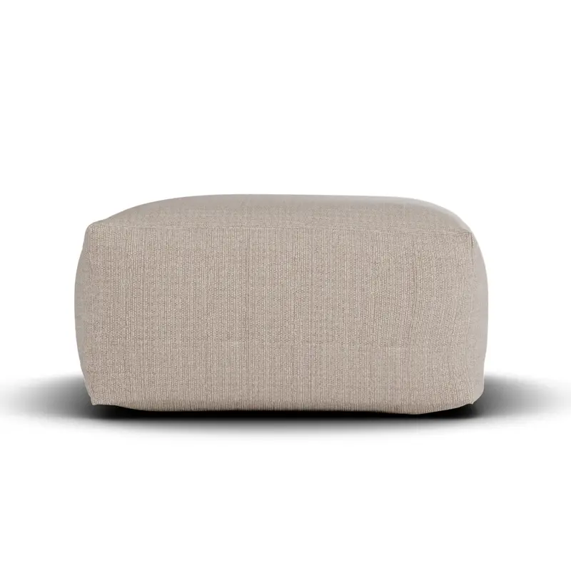Boho Square Pouf Taupe - Laui Lounge