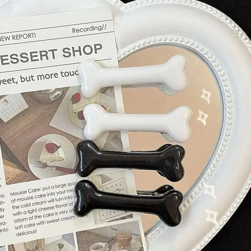 Bone Shaped Hair Clips