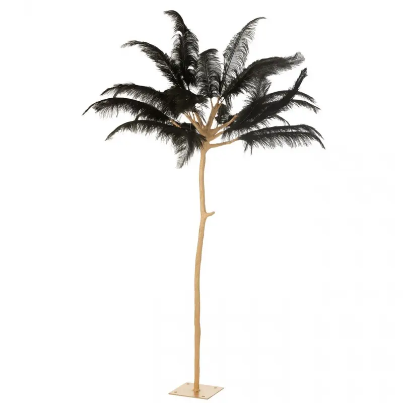 Boom Pluimen Metaal Goud/Zwart Large J-Line