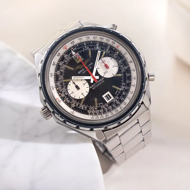 Breitling Navitimer automatic “Iraqi General Youth Training Association” Chronograph Ref. 1806 "Fried Egg"
