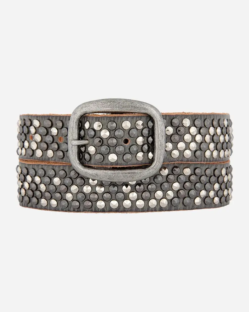 Britta │ Leren Riem met Pyramide Studs