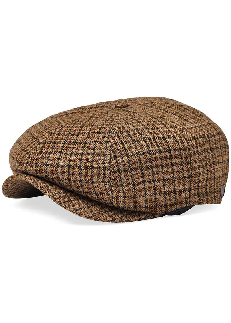 Brixton Brood Snap Cap Camel Black