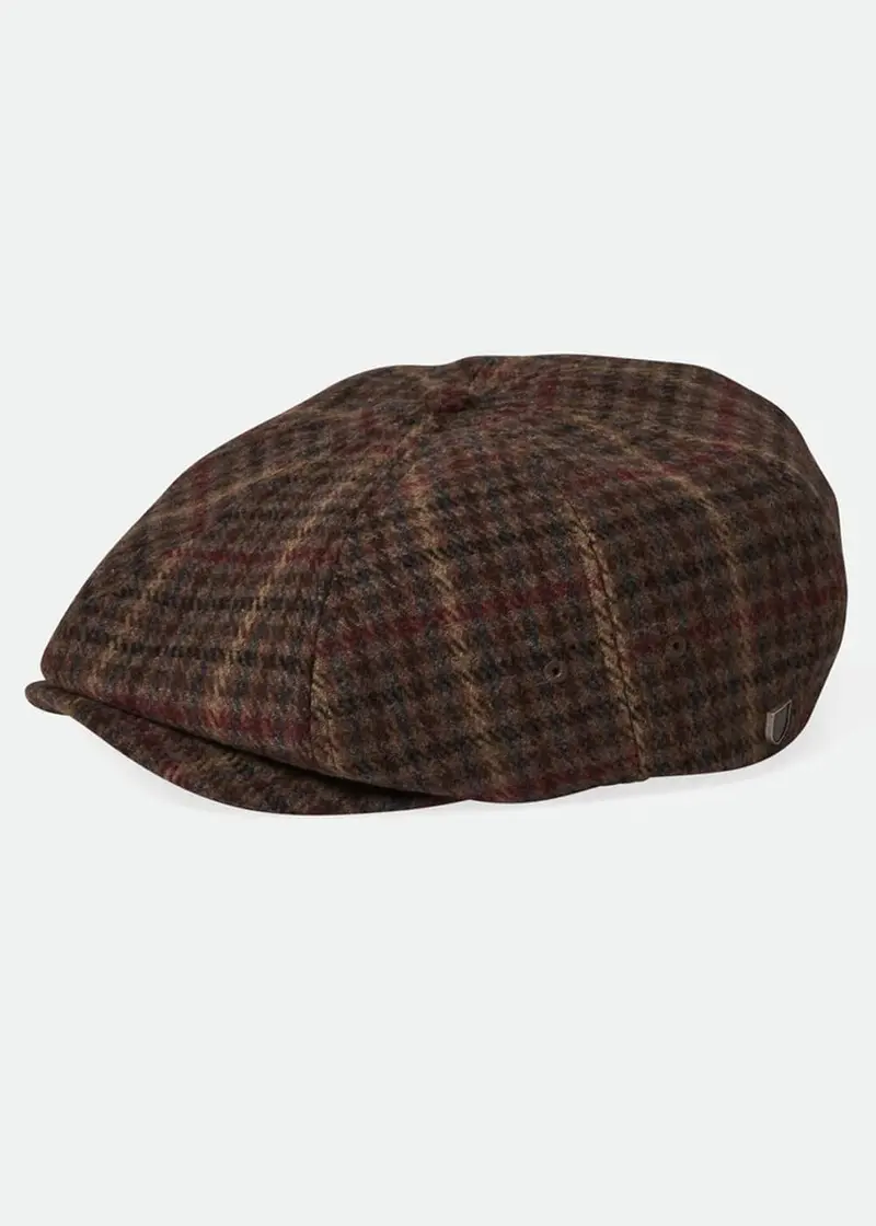 Brixton Brood Snap Cap Hat Cranberry Juice Sepia
