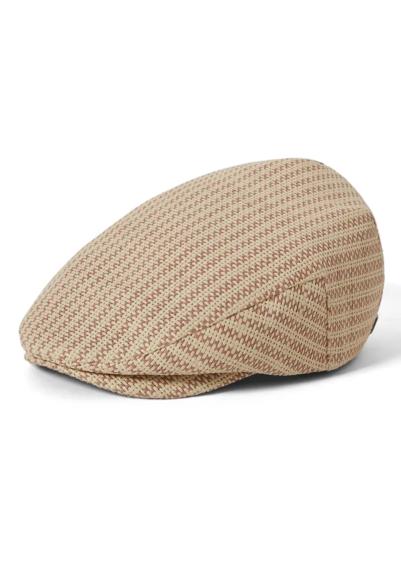 Brixton Hooligan Lightweight Snap Cap in Italian Clay Natural Straw