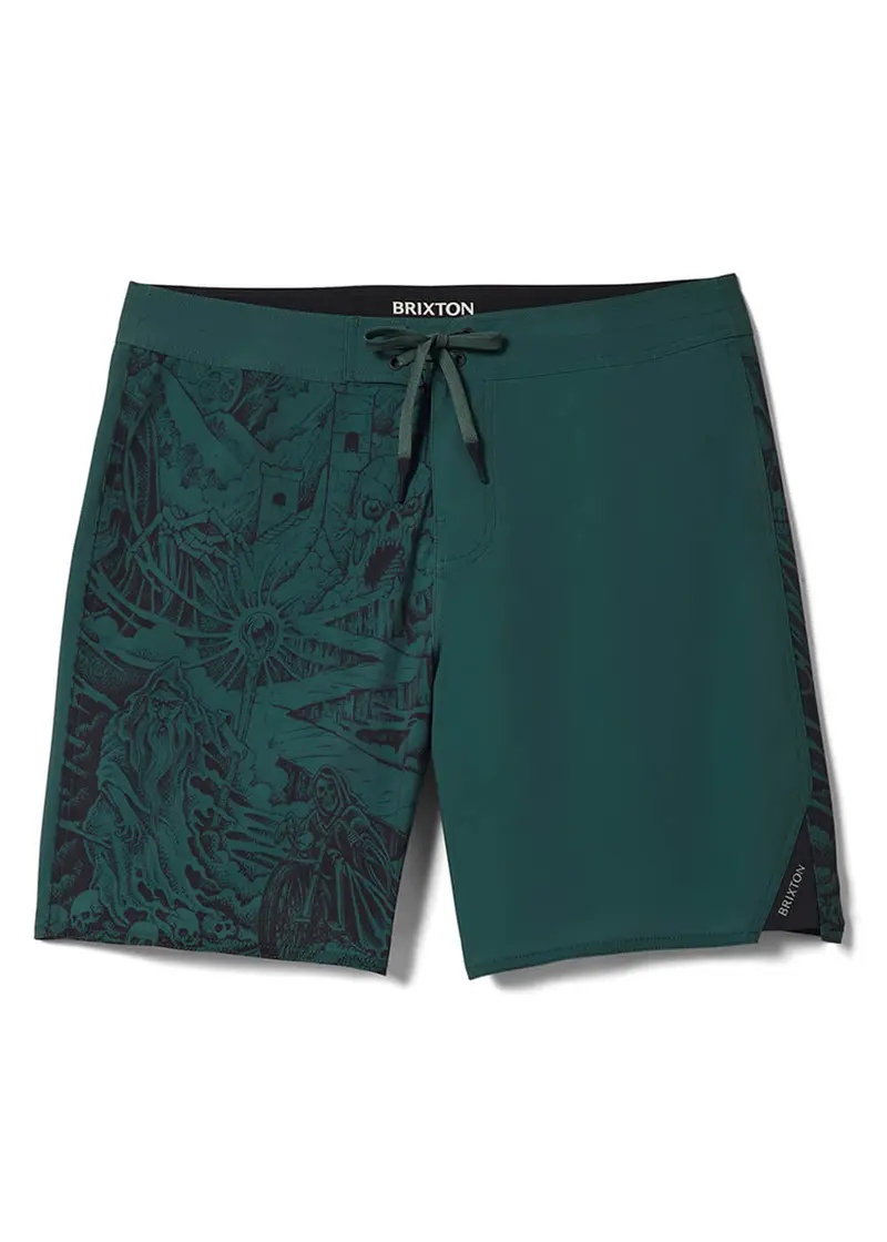 Brixton Men's Blitz Board Shorts Green