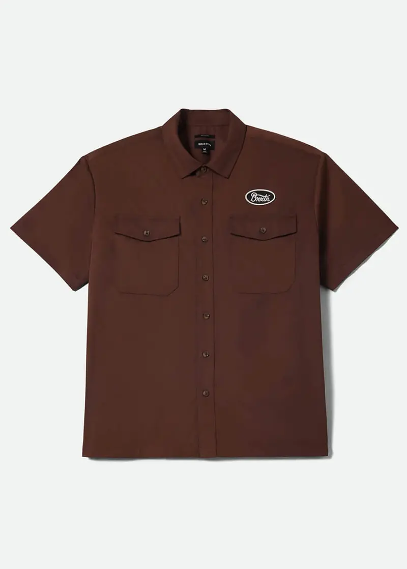Brixton Mens Builders Olson Shirt Brown
