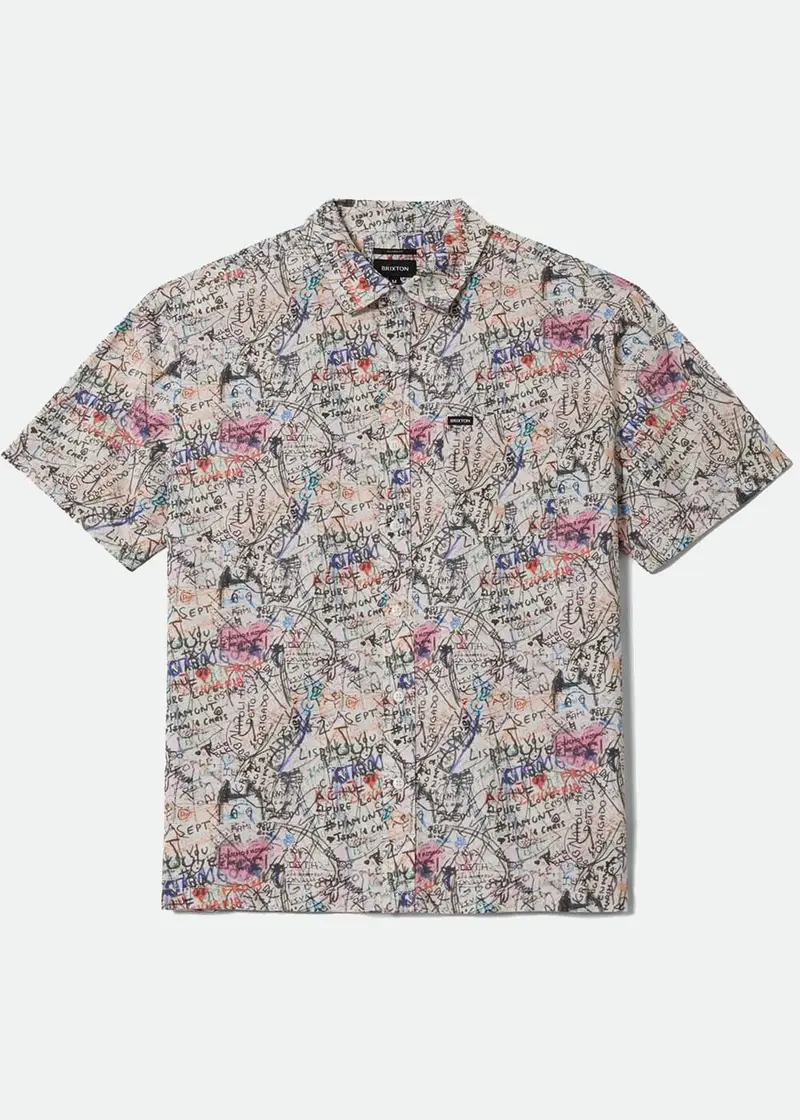 Brixton Men's Cru Graffiti Shirt Multi