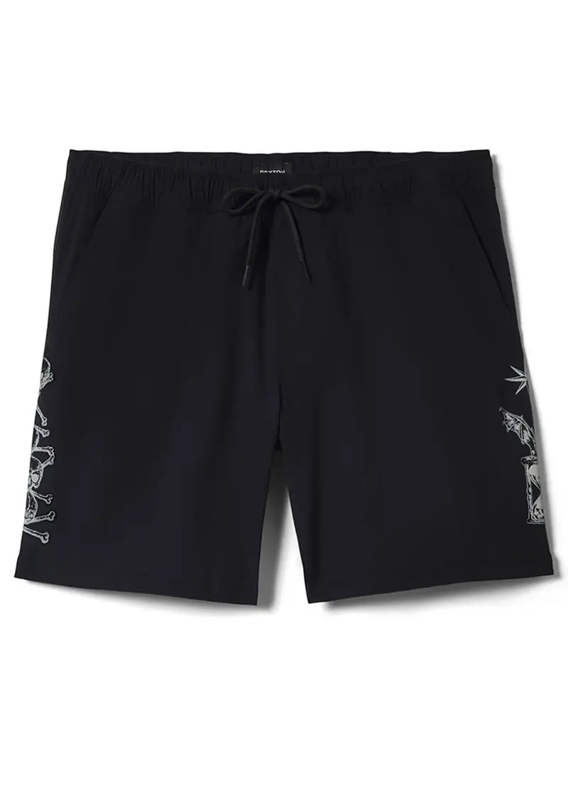 Brixton Men's Everyday Stretch Hybrid Shorts Black White