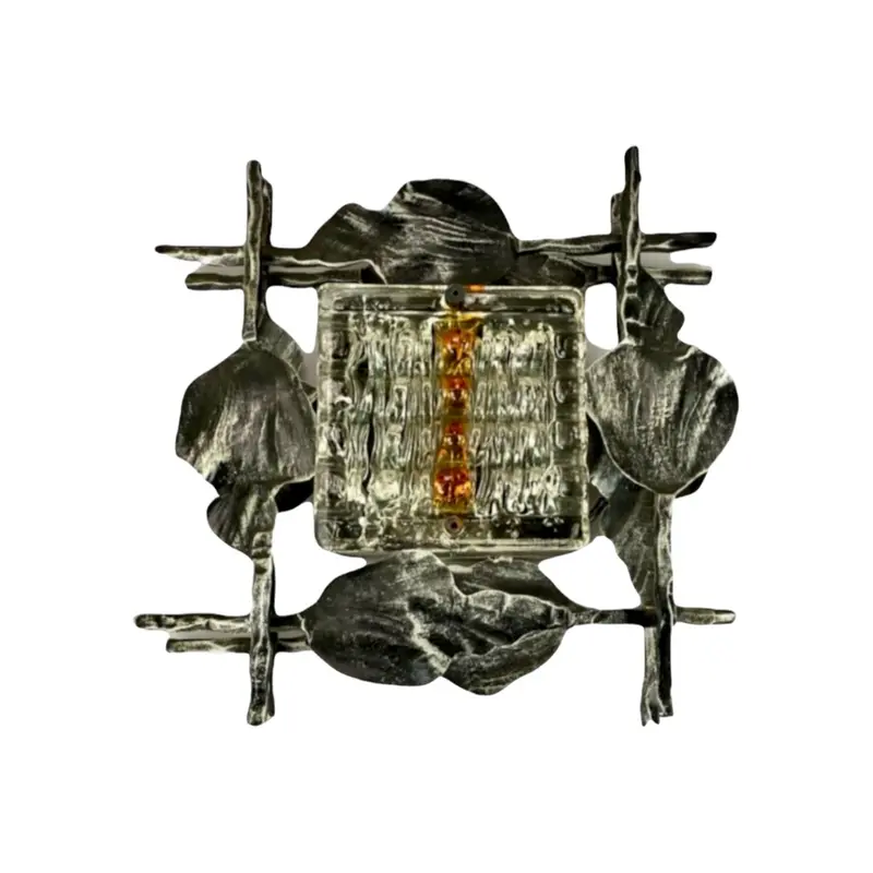 Brutalist wandlamp, 1970s