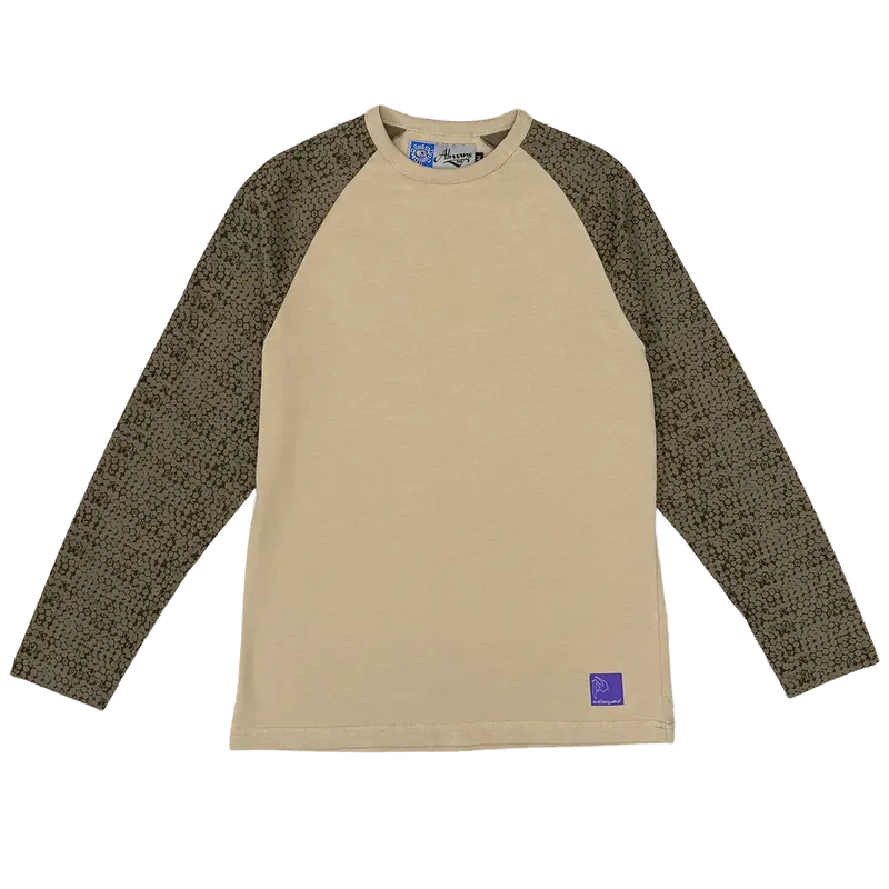 Bubble Print Raglan Longsleeve Shirt