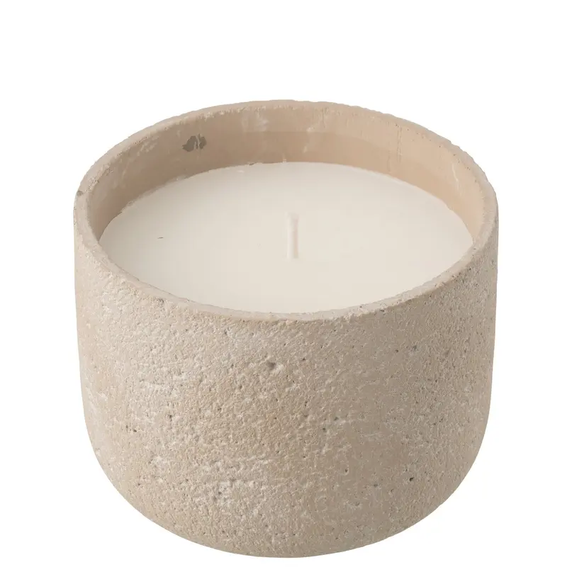 Buitenkaars 47h Rond Paraffine Lichtbeige Large J-Line