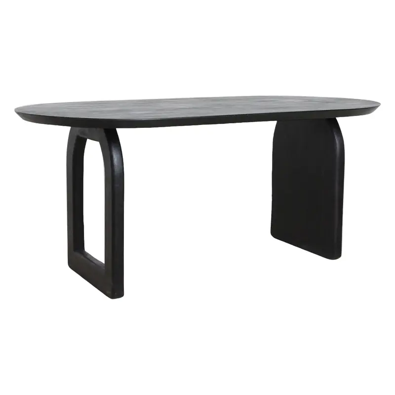 Bullnose Eettafel Mix Zwart 180cm Raw Materials