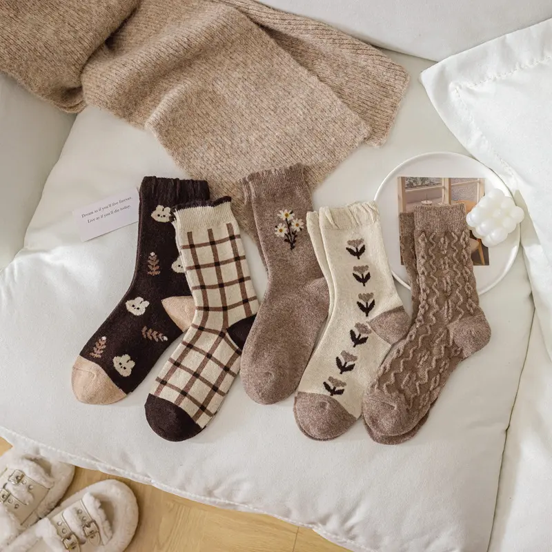 Bunny Cottage Crew Socks (5 Designs)