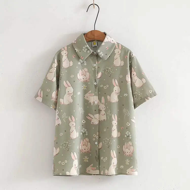 Bunny Print Blouse (2 Colours)