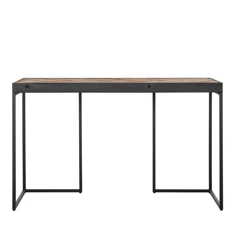 Bureau Criss Cross Gemixt Hout Bruin Zwart 125cm DTP Home