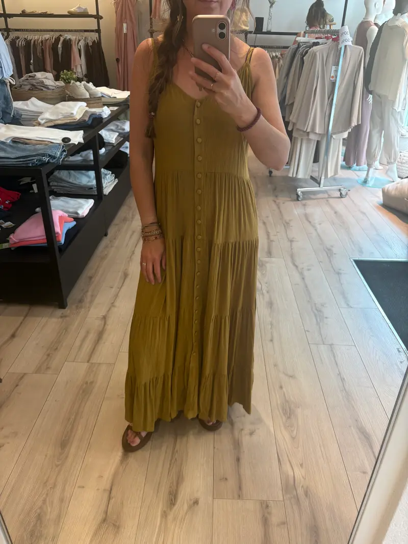 Button Dress Linnie Tumeric