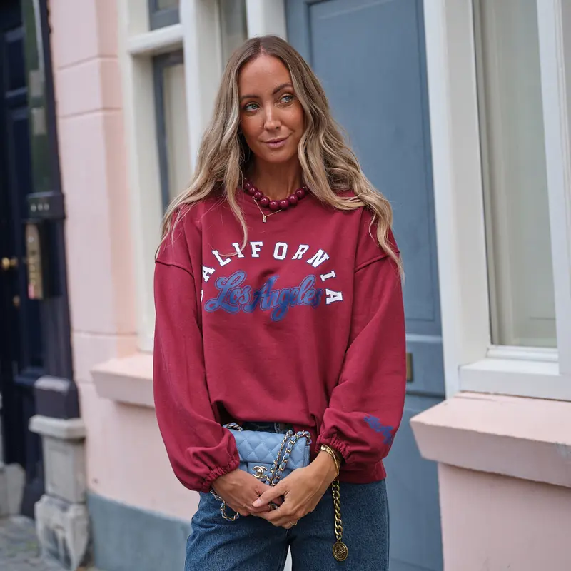 California dreams longsleeve burgundy