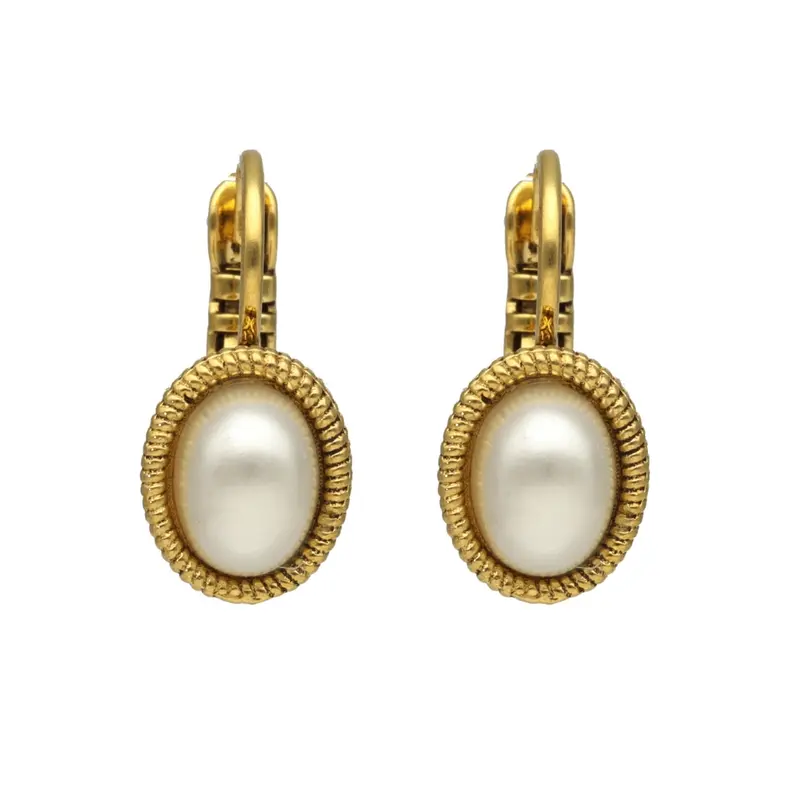 Camps & Camps Oorhangers 1D021PE Pearl White