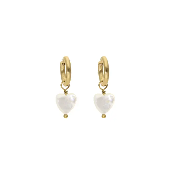 Camps & Camps Oorstekers 2S199_MP Dangling Love Pearl