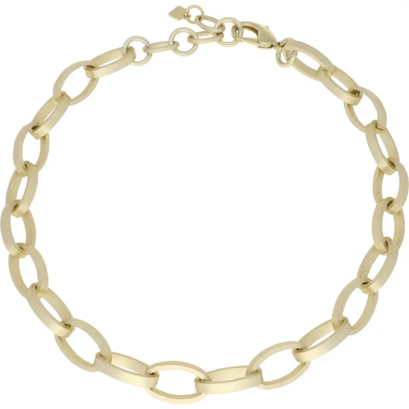 Camps & Camps  Oval Aluminium Link Collier Gold