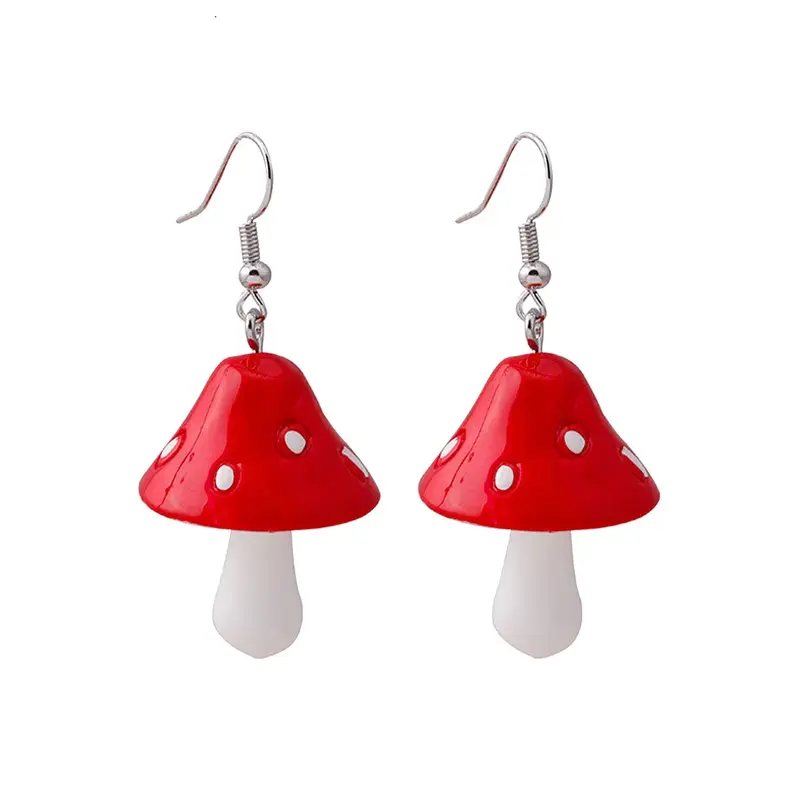 Cap Mushroom Earrings
