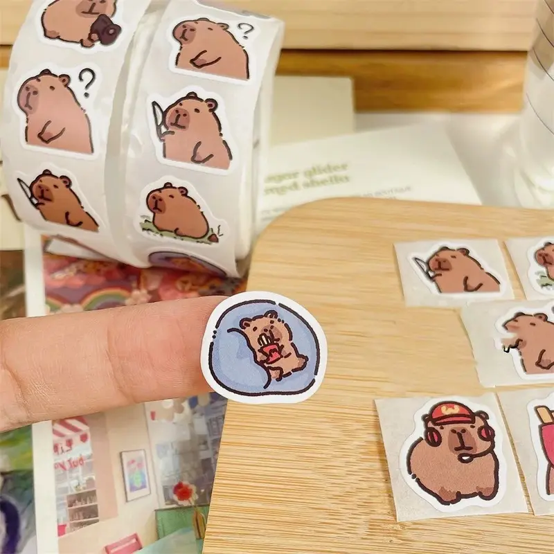 Capybara Reward Sticker Roll (500 stickers)
