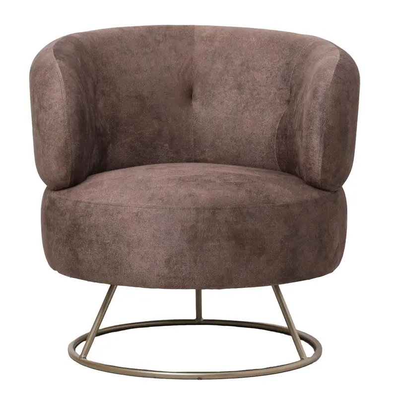 Carice Brown fauteuil infinity 3 bison gold base PTMD