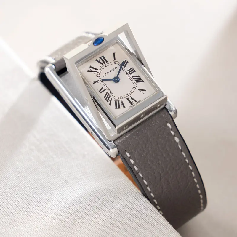 Cartier Basculante 2450 White Dial Box and Paper Set