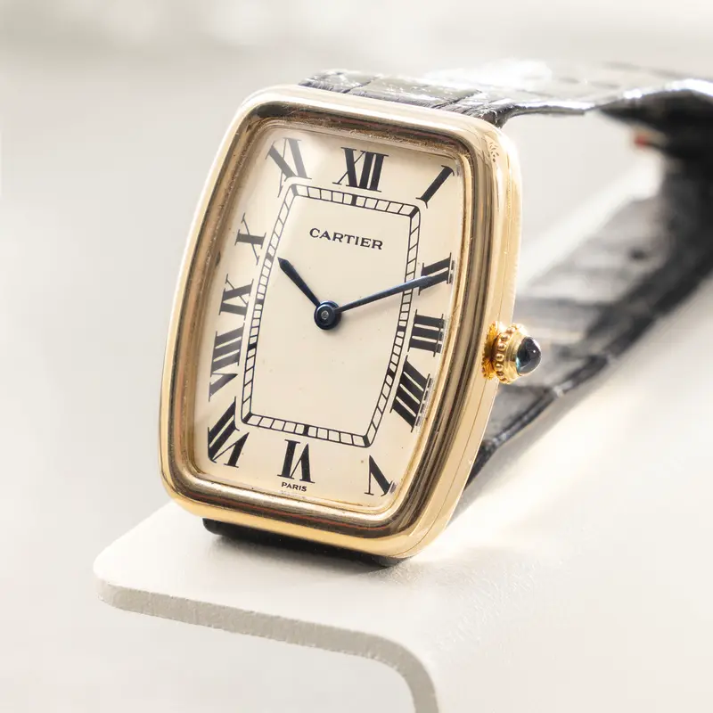 Cartier Fabergè tonneau 7810 paris Zifferblatt mit Papiere