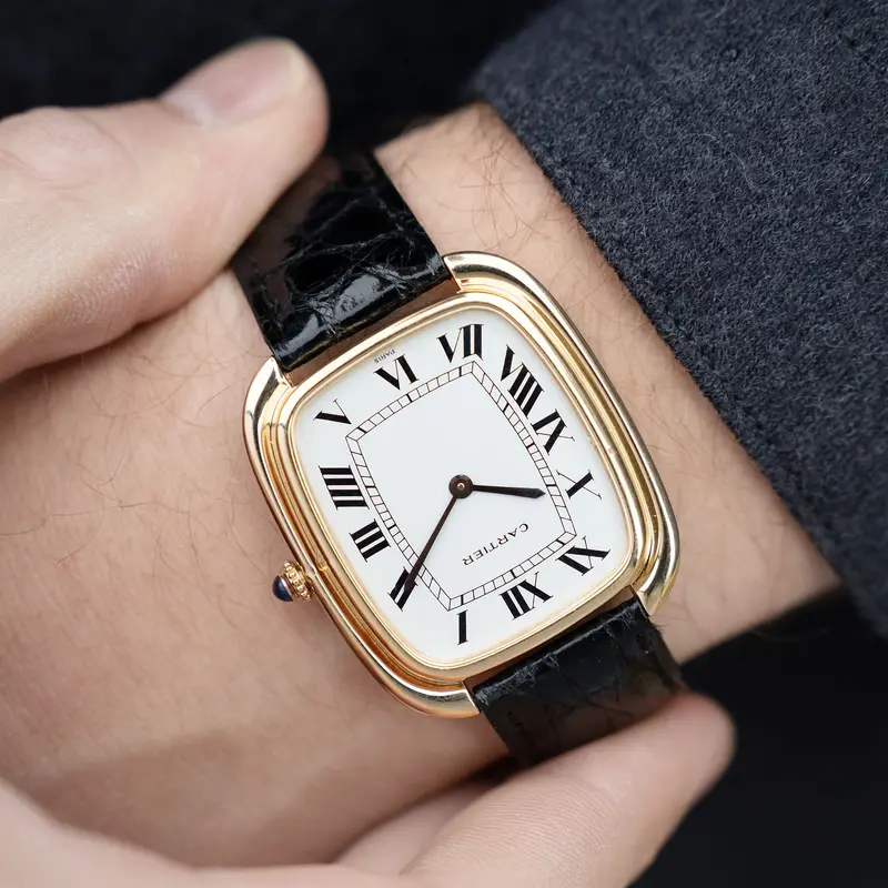 Cartier Paris Gondole Jumbo Verticale 18Karat Gelbgold Referenz 9705