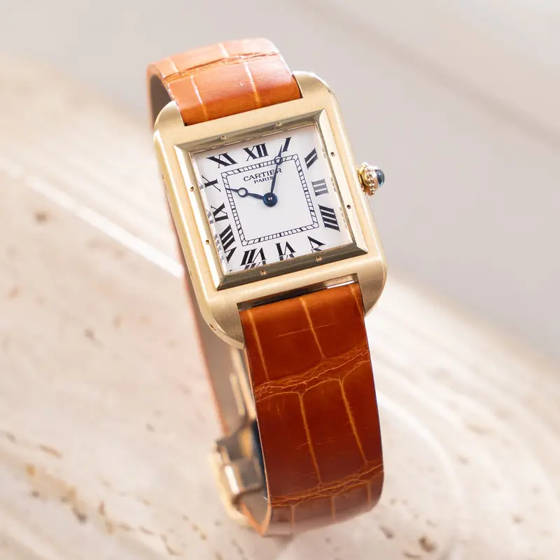 Cartier Santos Dumont 1913 Limited edition CPCP ref 2697 in 18 yellow gold Paris dial