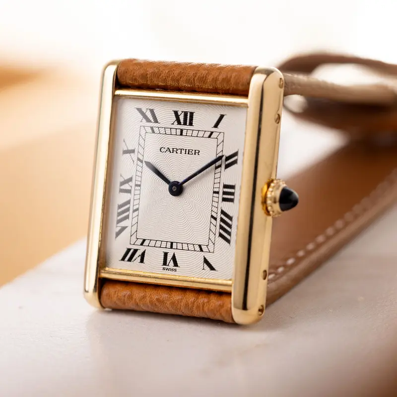 Cartier Tank Louis 1600 18 Karat Gelbgold mit Papieren