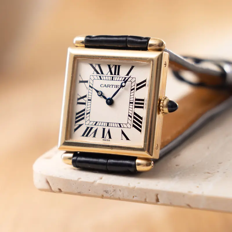 Cartier Tank Obus 18 Karat Gelbgold Referenz 1630